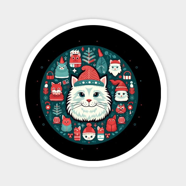 Norwegain Forest Cat  Xmas, Love Cats Magnet by logiamerch
